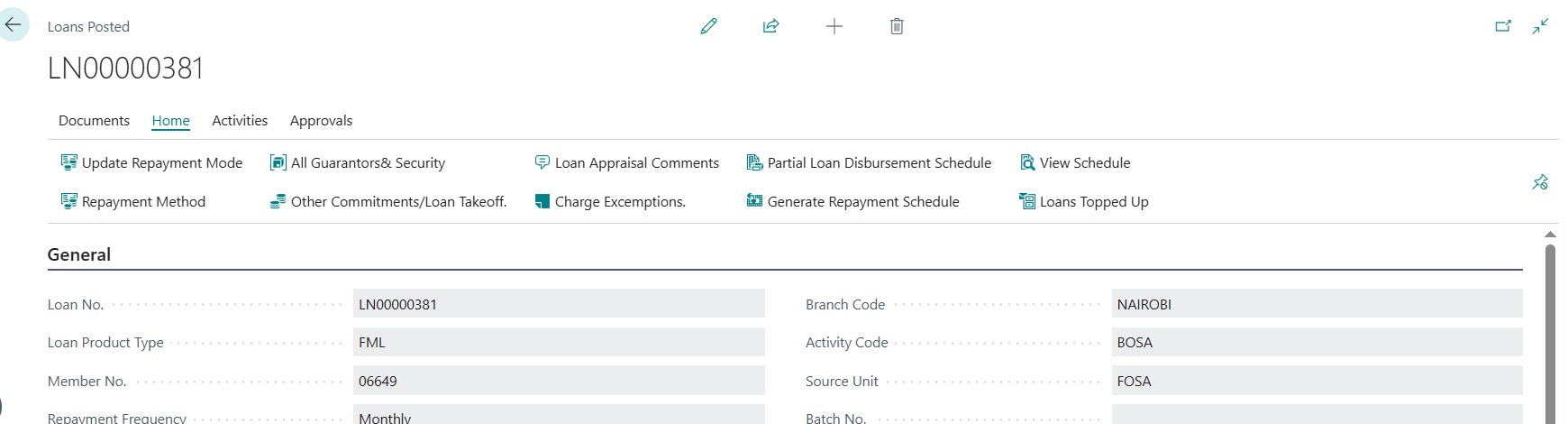 Generate Loan Repayment